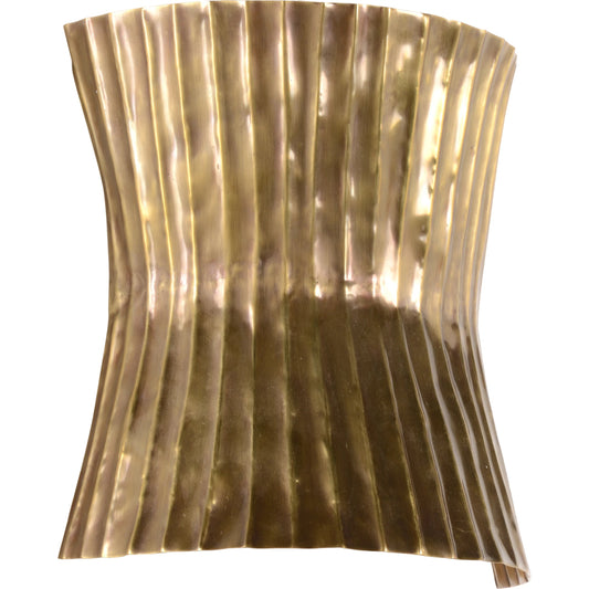 Tabuk Sconce by Wildwood in gold. Made from brass in a modern style.
