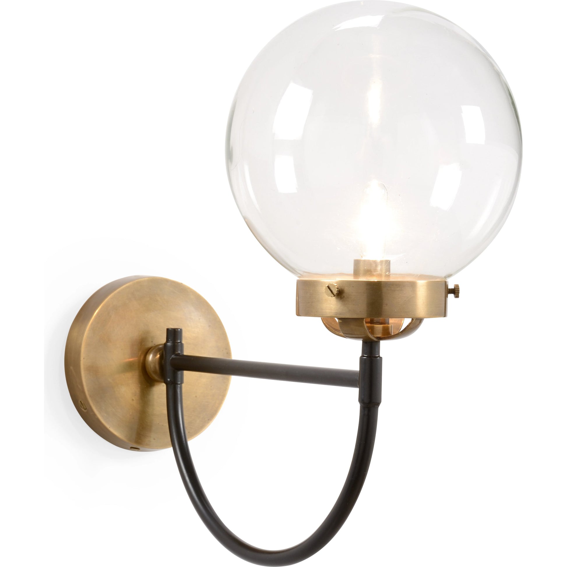 Bistro Sconce by Wildwood in antique, black, clear. Made from unique in a modern style.