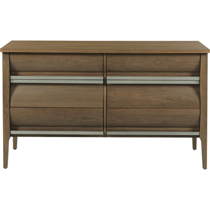 Libby Langdon Heatherwood Chest by Fairfield Chair in brown and modern truffle. Made from walnut solids, veneers in a unique style.