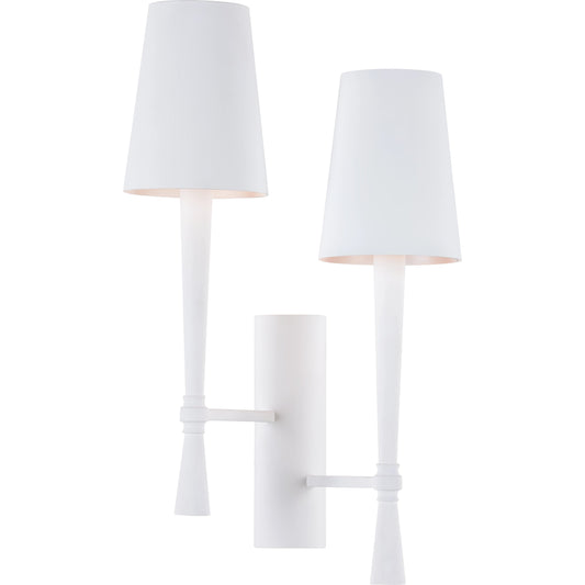 Dumas Sconce by Wildwood in white. Made from steel in a modern style.