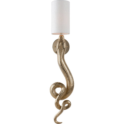 Sapera Sconce by Wildwood in brass. Made from iron in a modern style.