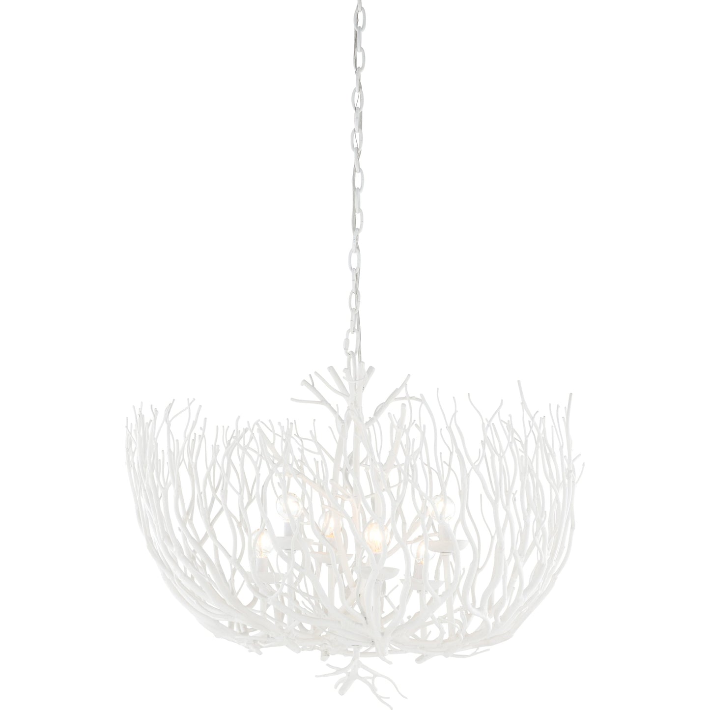 001 SI-2104546 | Primary Silo | Cora Lee Chandelier by Wildwood in white. Made from iron in a modern style.