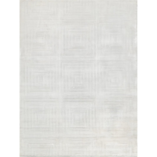 Tovello Modern 6746 Rug by Exquisite Rugs in white. Made from silky ny