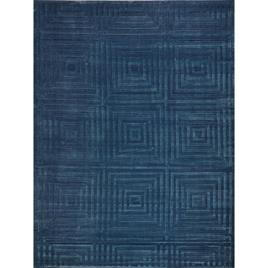 Tovello Modern 6748 Rug by Exquisite Rugs in navy. Made fro