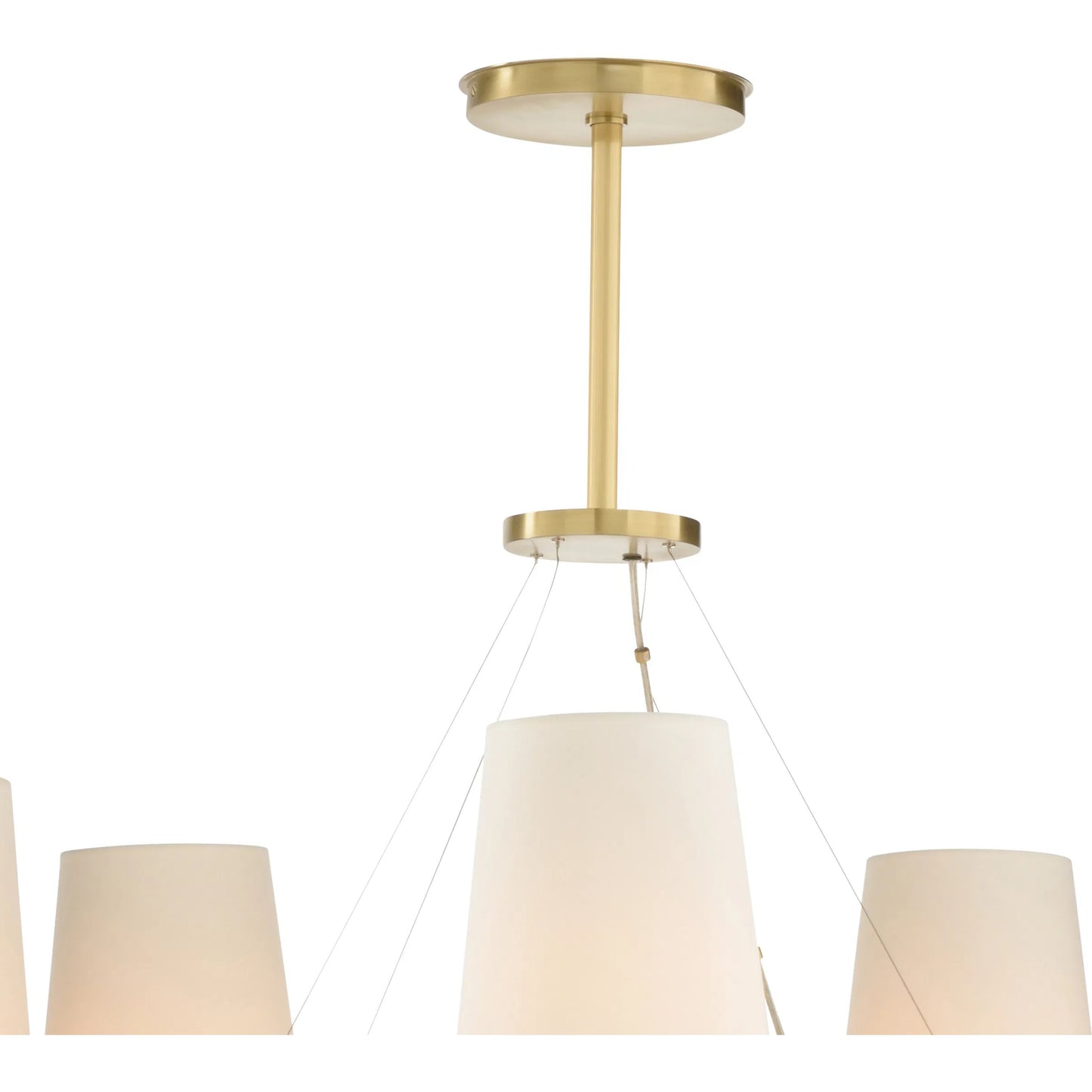 002 SI-2335377 | Closeup | Zuri Chandelier by Wildwood in gold, blue and antique brass, blue. Made from unique in a transitional style.