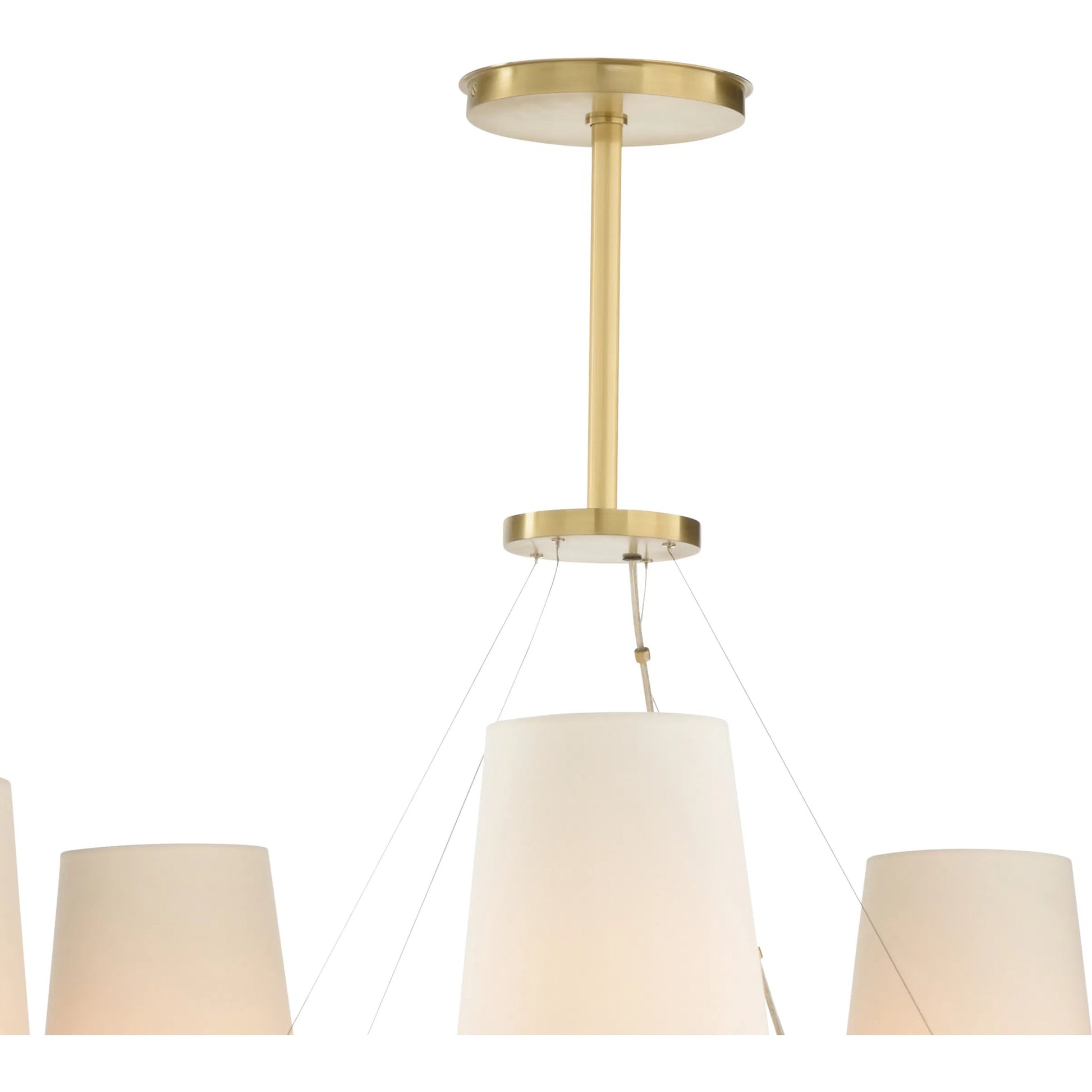 Zuri Chandelier by Wildwood in gold, blue and antique brass, blue. Made from unique in a transitional style.