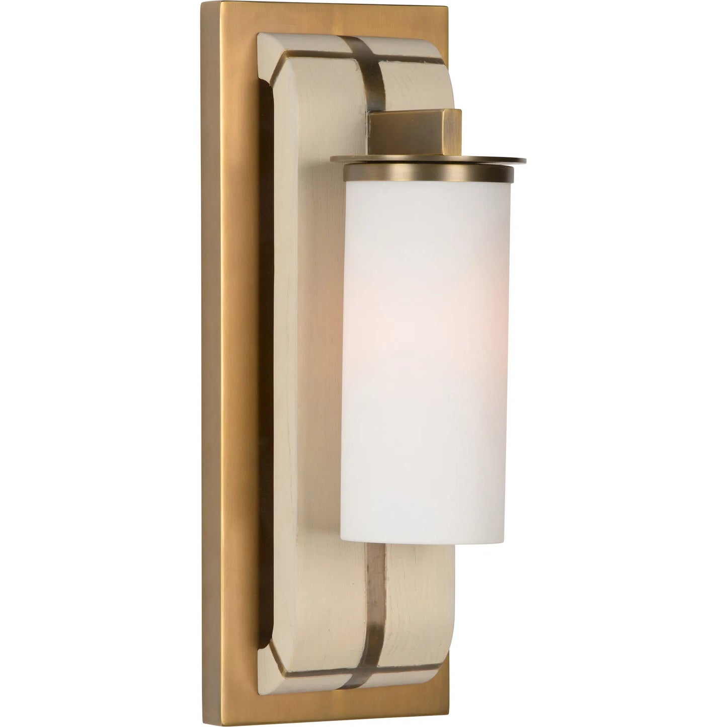 002 SI-2534048 | Additional Silo | Oak Island Pier Sconce by Wildwood in brown, gold and taupe, antique brass, white. Made from unique in a unique style.