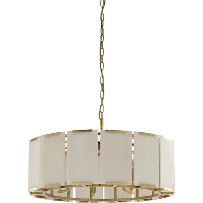 Perla Chandelier by Wildwood in white, cream, gold and antique brass, natural white. Made from unique in a modern style.