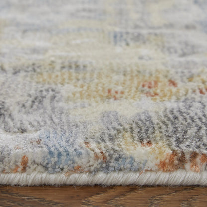 Braden BDN8A50F Rug by Feizy in gray, orange, tan. Made from polyester, polypropylene in a unique style.