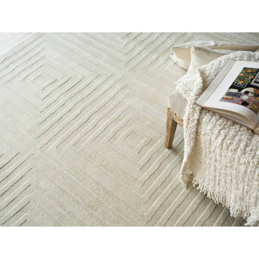 Tovello Modern 6750 Rug by Exquisite Rugs in beige. Made from 