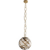Black Swirl, Antique Brass
