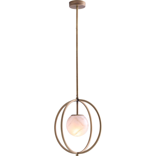 Donata Pendant by Wildwood in marbleized bronze, antique brass. Made from unique in a unique style.