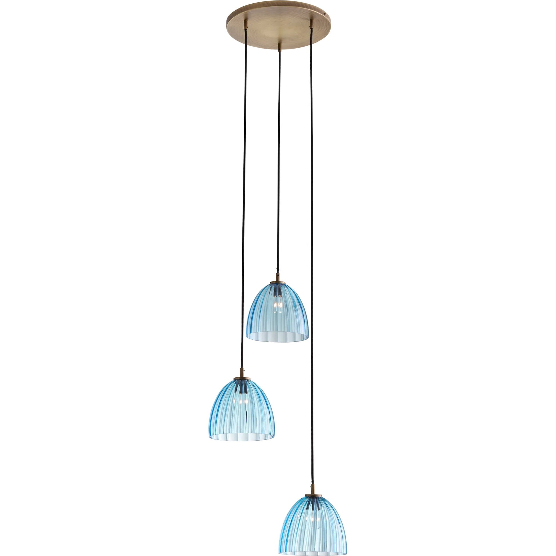Caterina Triple Pendant by Wildwood. Made from unique in a transitional style.