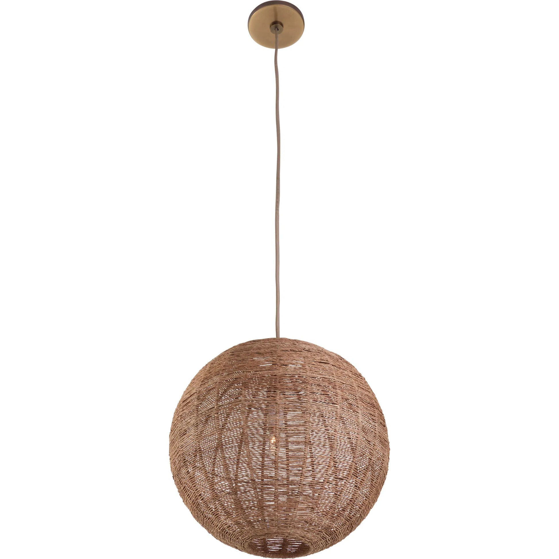 Teague Single Pendant by Wildwood in natural. Made from unique in a unique style.