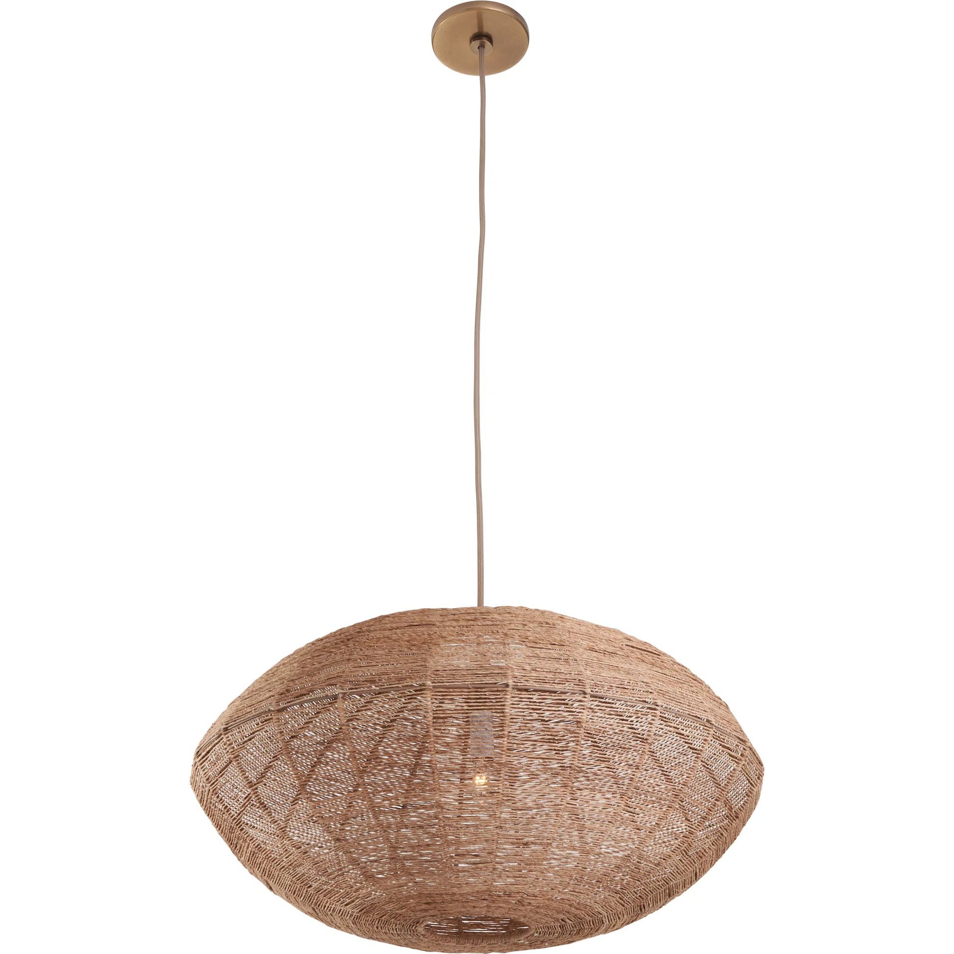 Teague Single Pendant by Wildwood in natural. Made from unique in a unique style.