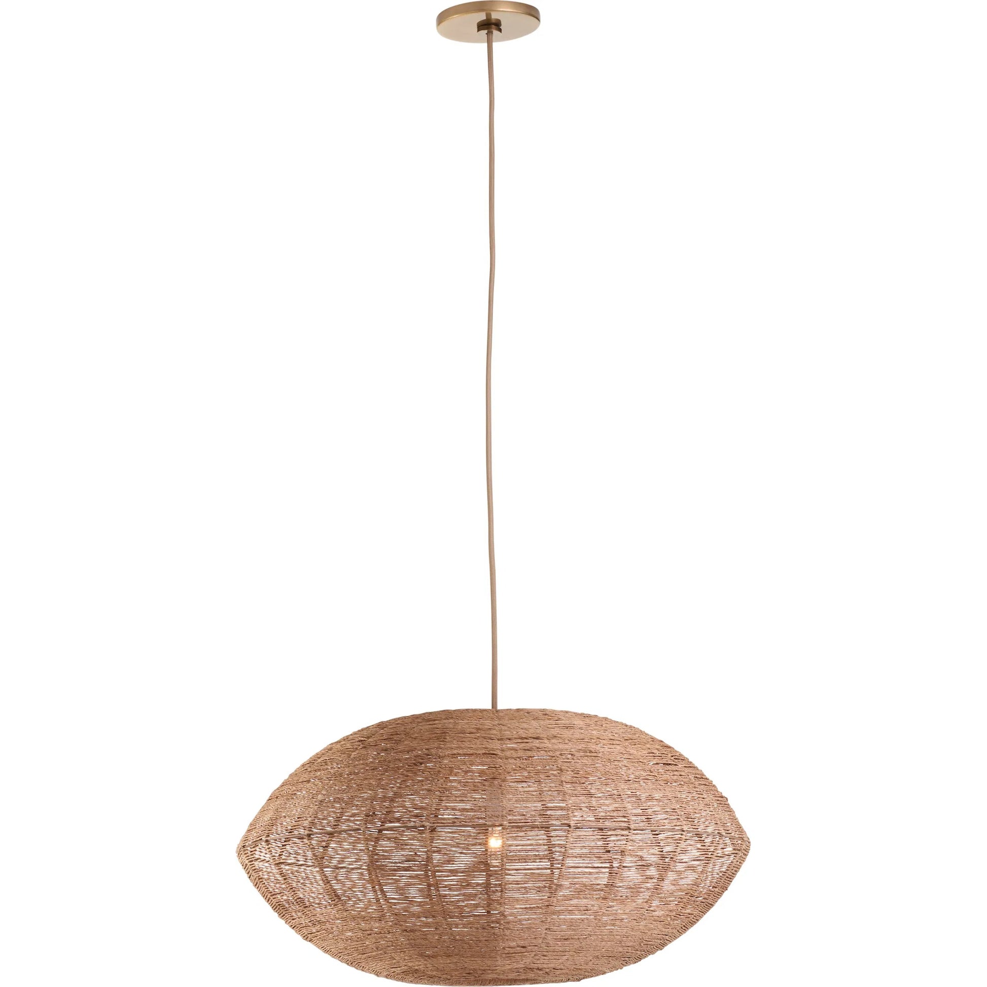 Teague Single Pendant by Wildwood in natural. Made from unique in a unique style.