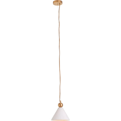 Jett Pendant by Wildwood in natural white, antique brass. Made from unique in a transitional style.