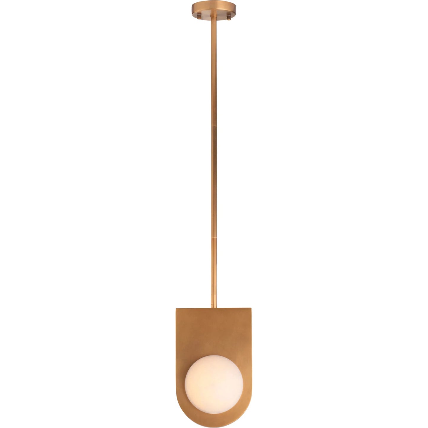 002 SI-2388022 | Additional Silo | Orin Pendant by Wildwood in natural white, antique brass. Made from unique in a transitional style.