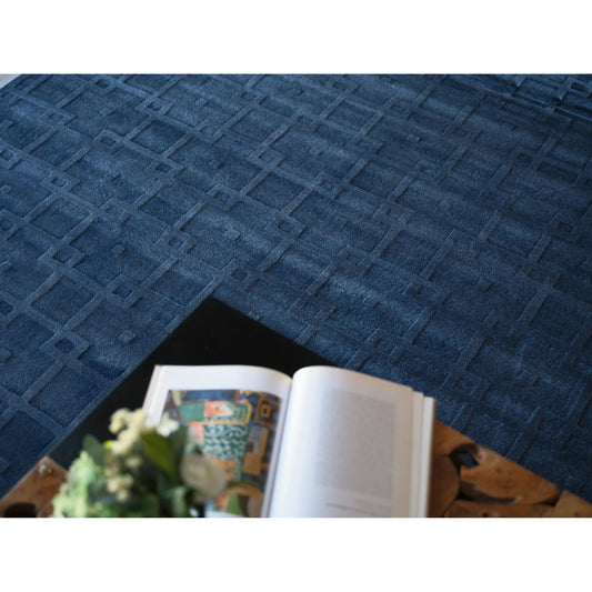 Camora Modern 6754 Rug by Exquisite Rugs in navy. M