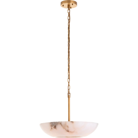 Savino Pendant by Wildwood in natural white, antique brass. Made from unique in a unique style.
