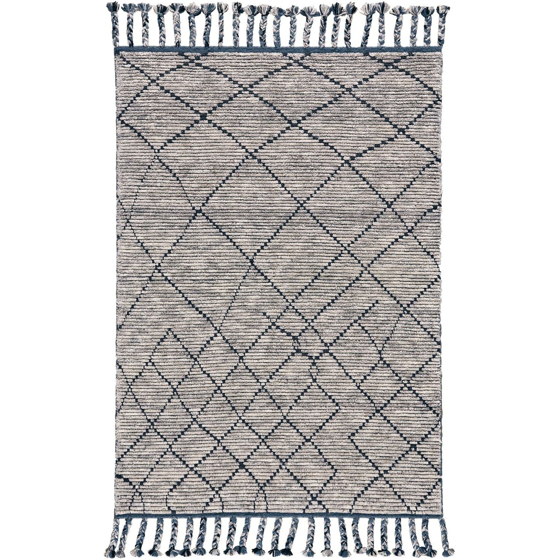 Twain Transitional Diamond Rug - 6778F by Feizy in taupe, blue, white. Made from wool in a unique style.