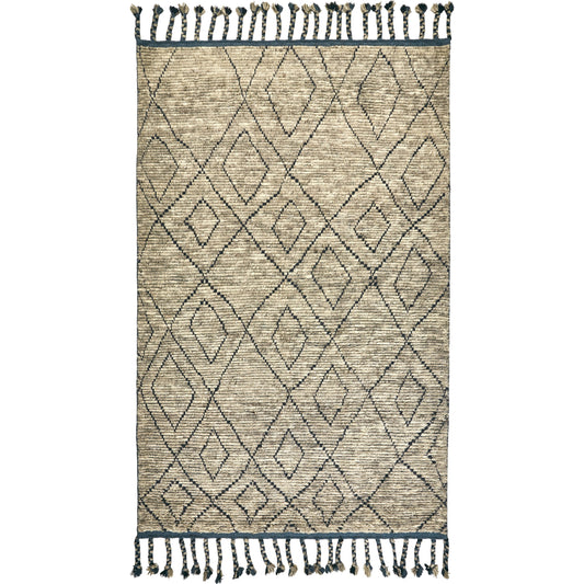 Twain Transitional Diamond Rug - 6785F by Feizy in tan, blue, black. Made from wool in a unique style.