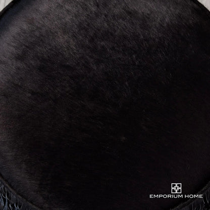 Fringe Ottoman by Global Views. Made from mdf, leather, pvc in a unique style.