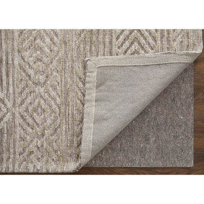 Colton Geometric Rug - 8791F by Feizy in tan, ivory, brown. Made from polyester in a unique style.