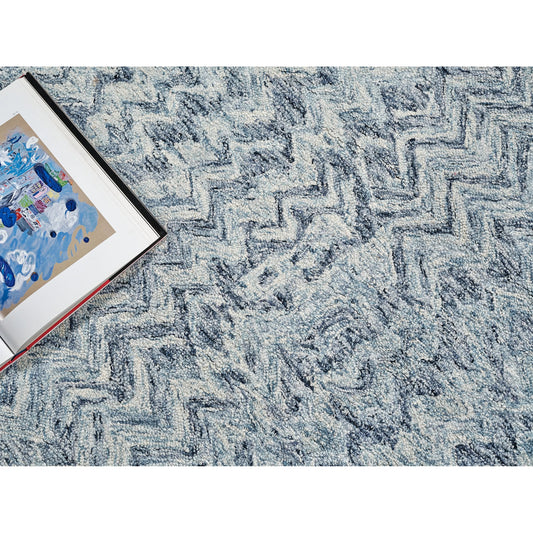 Veneta 6772 Rug by Exquisite Rugs in blue. Made from new zealand wool in a unique style.