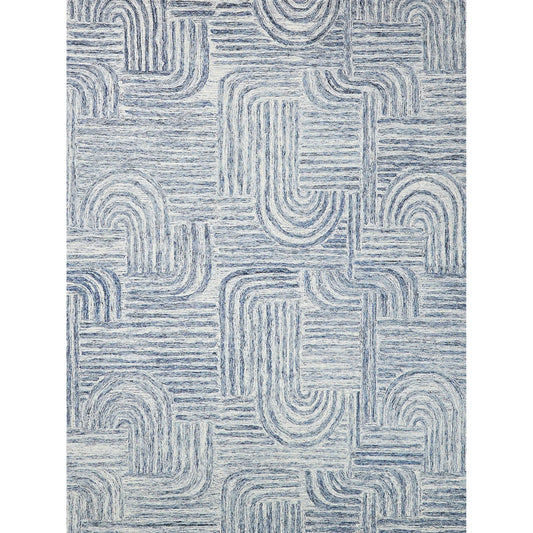 Juno 6775 Rug by Exquisite Rugs in blue, ivory. Made from new zealand wool in a unique style.