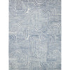 Blue, Ivory / 1' x 1'6"