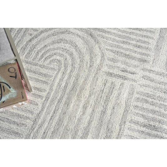 Juno 6776 Rug by Exquisite Rugs in gray, ivory. Made from new zealand wool in a unique style.