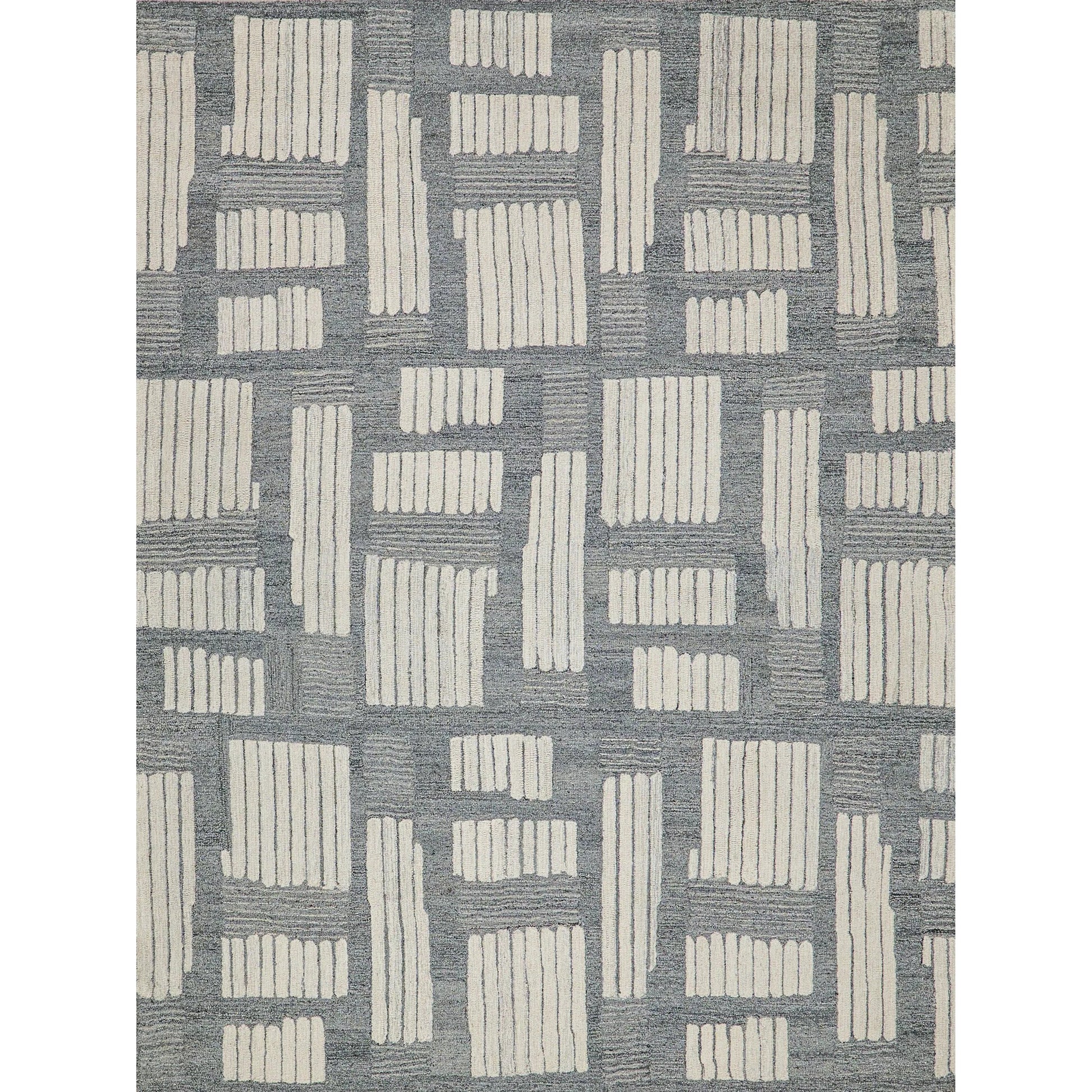 Naturals Pattern Rug by Exquisite Rugs in ivory, silver. Made from new zealand wool in a unique style.