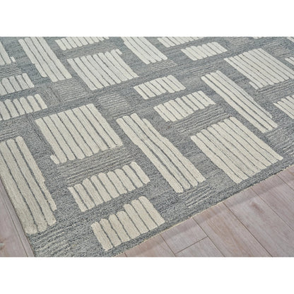 Naturals Pattern Rug by Exquisite Rugs in ivory, silver. Made from new zealand wool in a unique style.