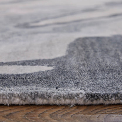 Dryden Transitional Rug - 8790F by Feizy in blue, gray, taupe. Made from viscose, wool in a unique style.