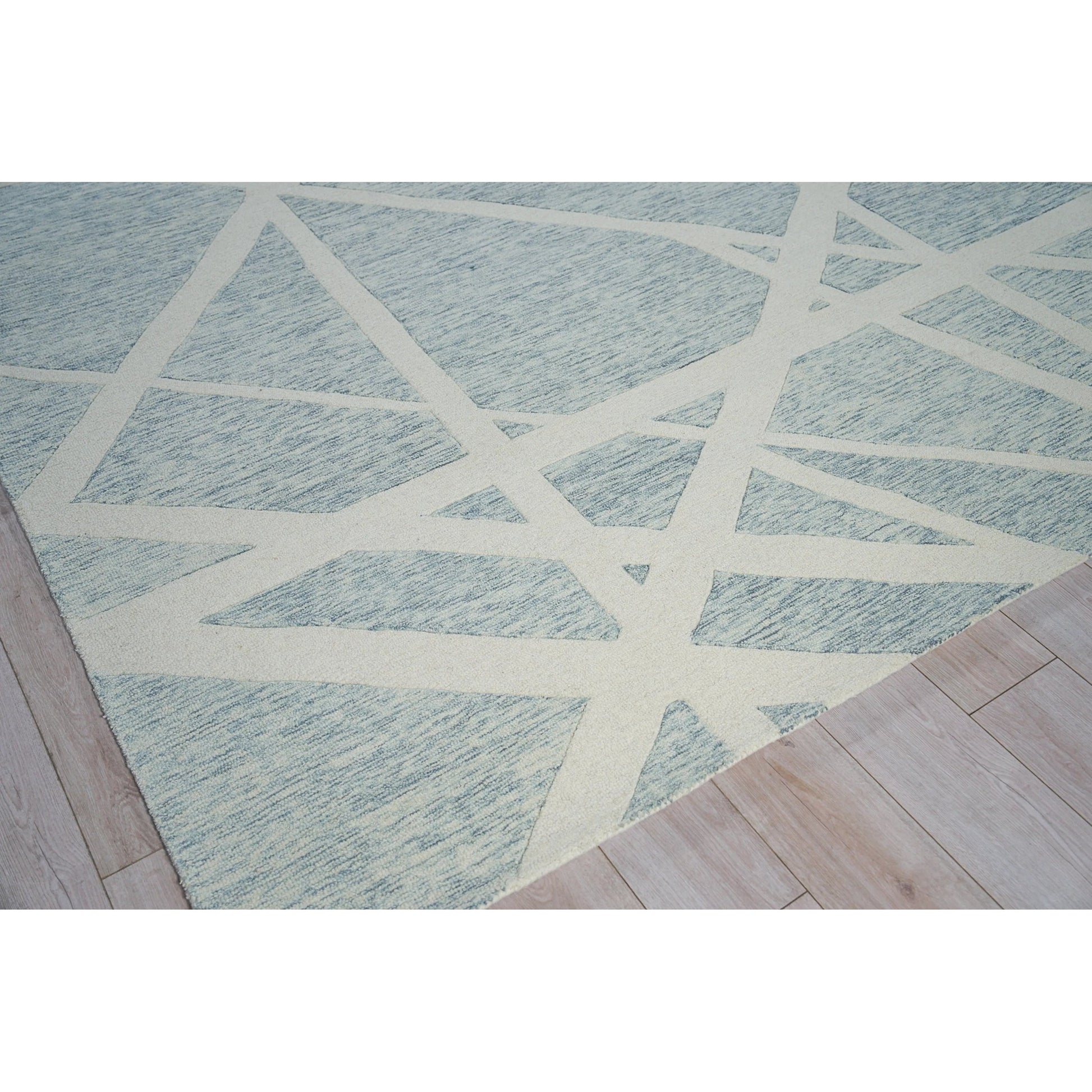 Miami Rug by Exquisite Rugs in silver, ivory. Made from new zealand wool in a unique style.