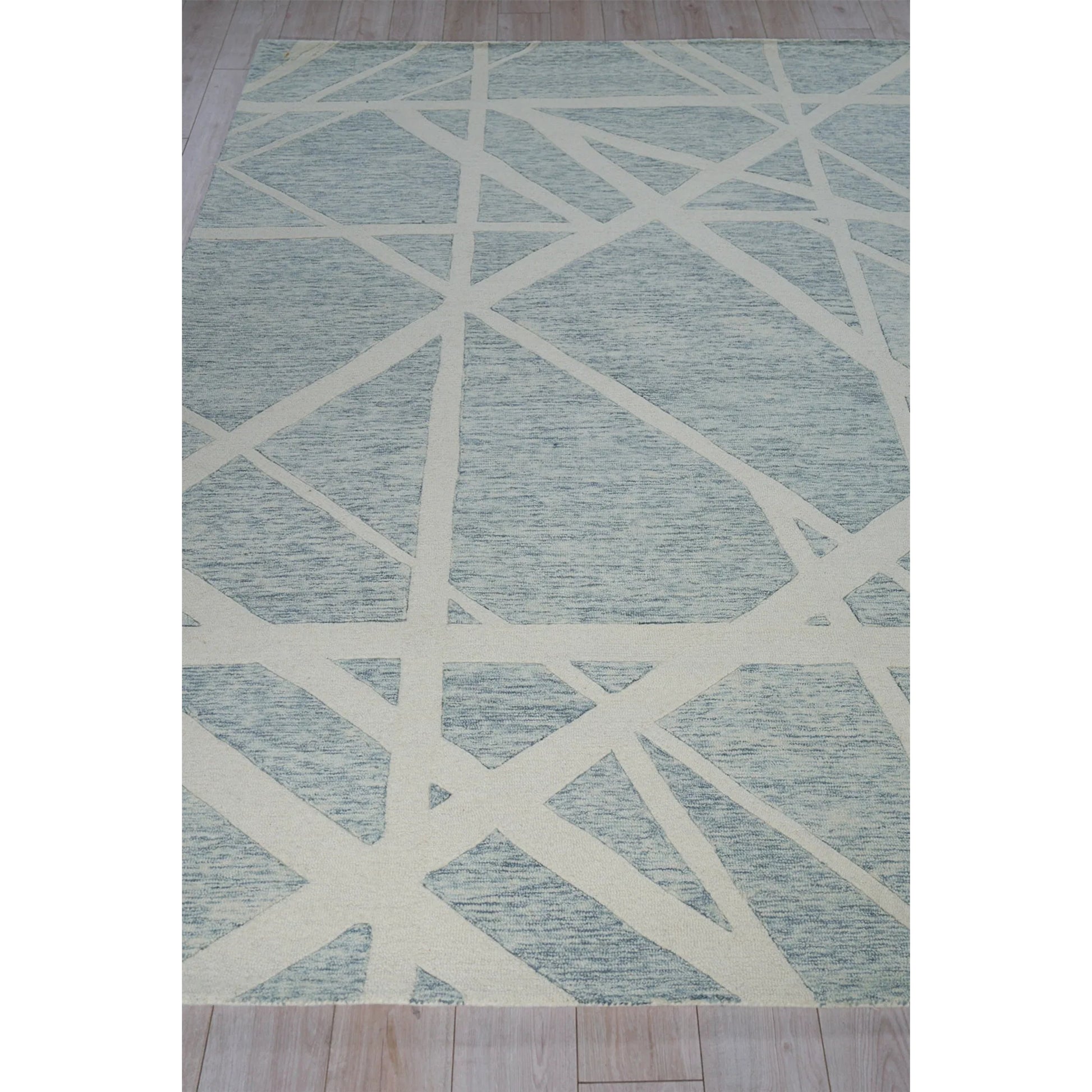 Miami Rug by Exquisite Rugs in silver, ivory. Made from new zealand wool in a unique style.