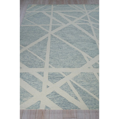 Miami Rug by Exquisite Rugs in silver, ivory. Made from new zealand wool in a unique style.