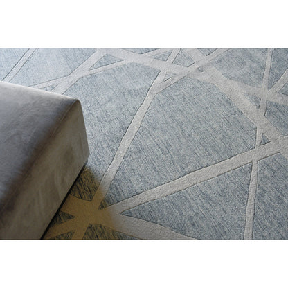 Miami Rug by Exquisite Rugs in silver, ivory. Made from new zealand wool in a unique style.