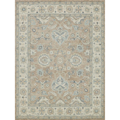 Claremont Oushak 6795 Rug by Exquisite Rugs in light brown, ivory. Made from new zealand wool in a unique style.