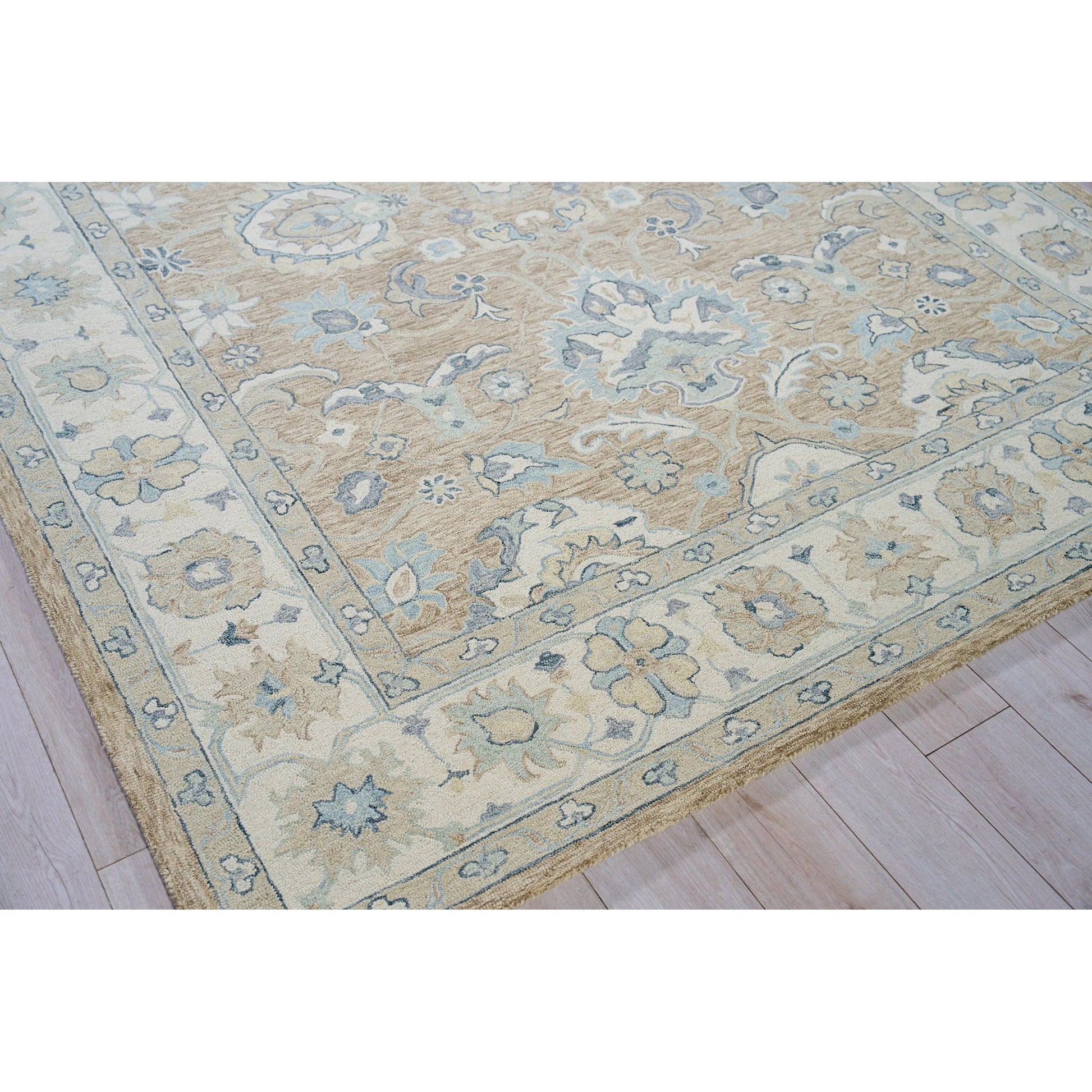 Claremont Oushak 6795 Rug by Exquisite Rugs in light brown, ivory. Made from new zealand wool in a unique style.