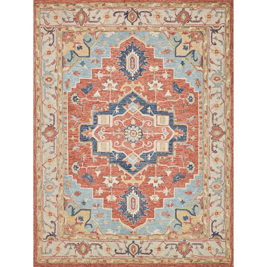 Richmond Serapi 6796 Rug by Exquisite Rugs in beige, red. Made from new zealand wool in a unique style.