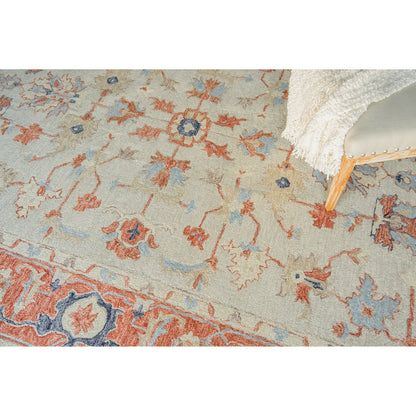 Richmond Serapi Pattern Rug by Exquisite Rugs in beige, rust. Made from new zealand wool in a unique style.