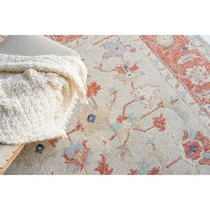 Richmond Serapi Pattern Rug by Exquisite Rugs in beige, rust. Made from new zealand wool in a unique style.