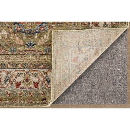 Pearson Traditional Persian PRS39SJF Rug by Feizy in green, ivory, blue. Made from polyester in a unique style.