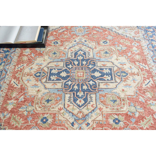 Richmond Serapi 6799 Rug by Exquisite Rugs in red, blue. Made from new zealand wool in a unique style.