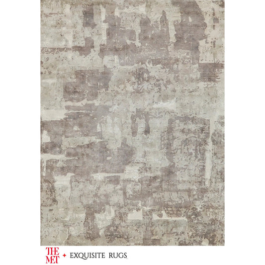 The Met X Papyrus 6800 Rug by Exquisite Rugs in beige. Made from wool, bamboo silk in a unique style.