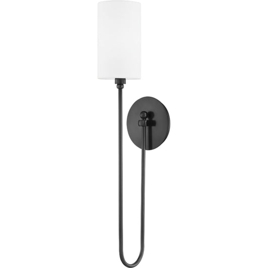 Harlem Wall Sconce by Hudson Valley. Made from steel in a transitional style.