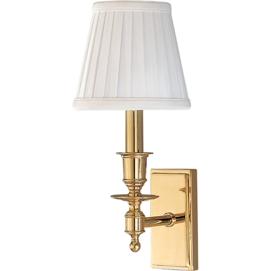 Ludlow Wall Sconce by Hudson Valley. Made from brass in a traditional style.