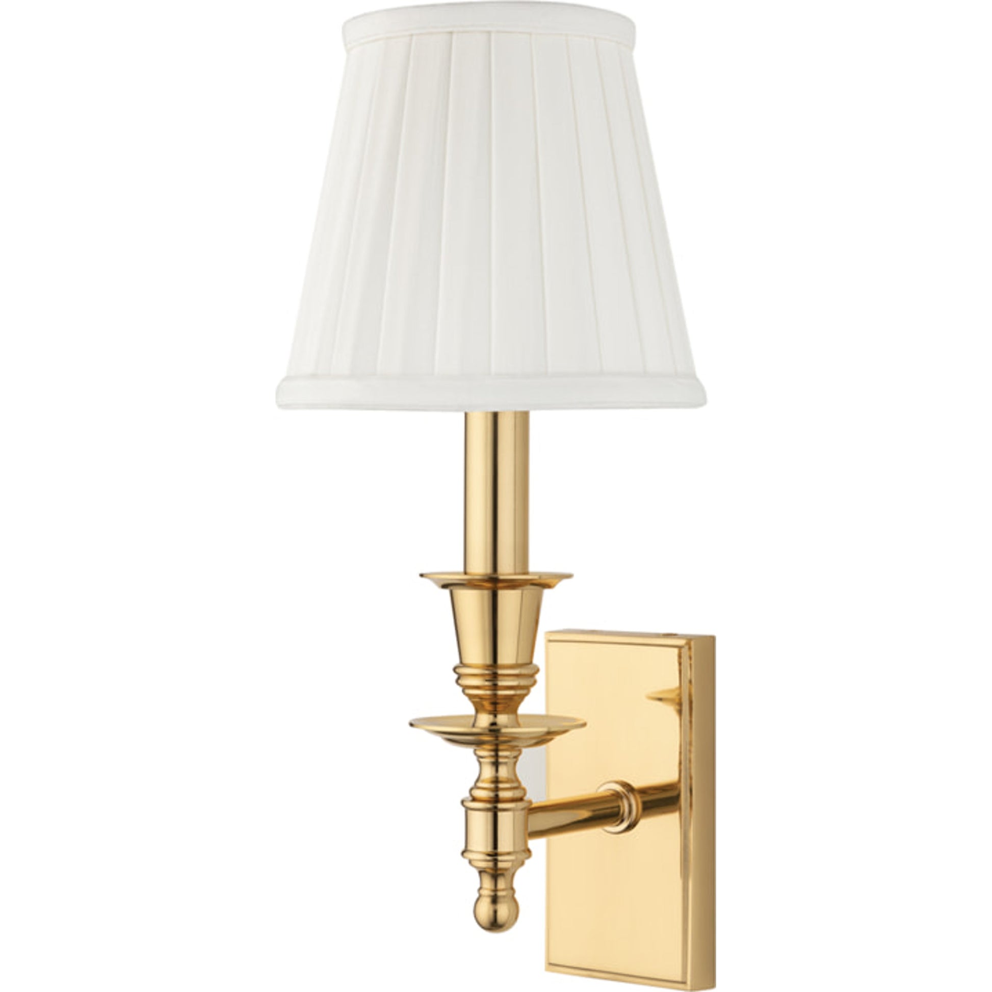 Ludlow Wall Sconce by Hudson Valley. Made from brass in a traditional style.